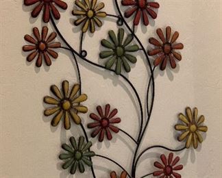 Floral Metal Wall Decor	36in H x 20in W	