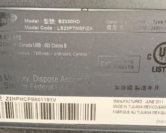 Samsung Business Monitor B2330HD		