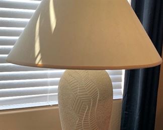 2pc Pacific COAST Ceramic Lamps PAIR	25inH	