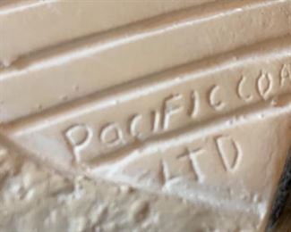 2pc Pacific COAST Ceramic Lamps PAIR	25inH	