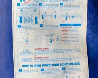 E-Z Up Shelter/Tent