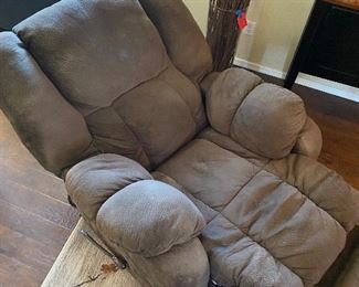 Catnapper big man suede recliner chair mocha color 1of2	