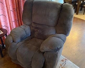 Catnapper big man suede recliner chair mocha color 2of2	