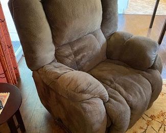 Catnapper big man suede recliner chair mocha color 2of2	