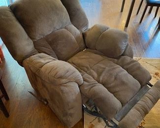 Catnapper big man suede recliner chair mocha color 2of2	