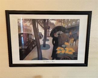 Springtime in Paris print	29x27	