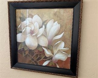 2 Flower prints wall art for pair