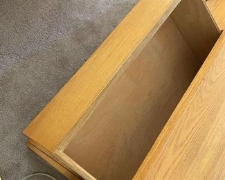 Mid century 12 drawer dresser 66.5 x 18 x 35	