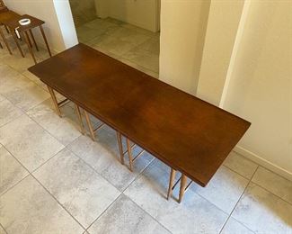 H.C Andersen Odder Mid century coffee table with 3 nesting tables table	17.5x62x17.5in	HxWxD