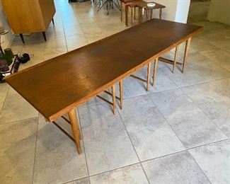 H.C Andersen Odder Mid century coffee table with 3 nesting tables table	17.5x62x17.5in	HxWxD