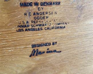 H.C Andersen Odder Mid century coffee table with 3 nesting tables table	17.5x62x17.5in	HxWxD