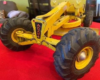Vintage Doepke Model Toys, Adams Motor Grader Diesel Heavy Pressed Steel, 1950's	