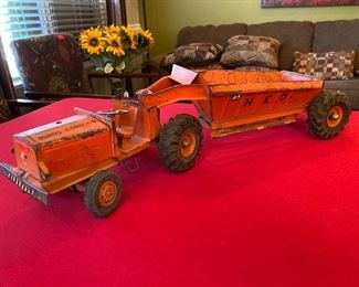 Vintage Model Toys Doepke Euclid Pioneer Bottom Dump Earth Mover Construction	
