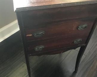 vintage sewing table 
