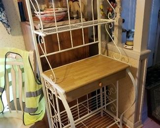 baker's rack great for storage in any room
