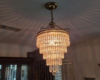Vintage crystal chandelier