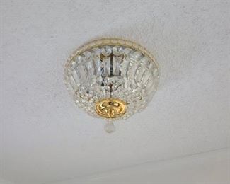 vintage crystal ceiling light