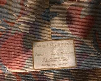 Crosby upholstery label