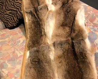 Large fur throw