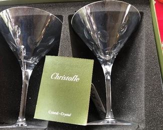 Pair Christofle martinis