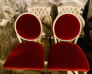 Hickory White Pair of Red Occasional Chairs ===> $500