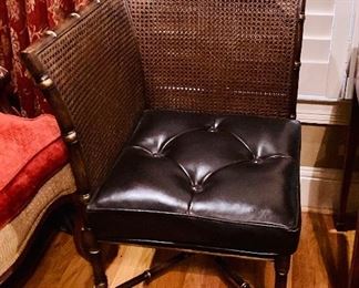 John-Richard Bamboo Corner Leather Chair ===> $375 Each OR Pair for ONLY $700