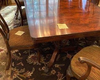 VTG Hickory White Dining Table w/6 Chairs    ==>$1,500 / OBO                            Dimensions: 9’ L x 46” W x 29.5” H