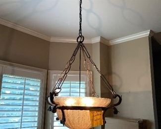 Fine Arts Lighting.                                ===> $ 1,500 /OBO              Dimensions: 28”W x 33”H  (26” chain length to medallion)