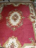 Beautiful red area rug.
