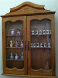 Thimble collection and display cabinet.