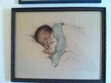 Antique baby print by Bessie Pease Gutmann.