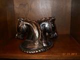 Bronze, horse bookends.