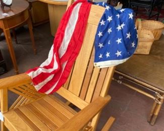 Teak Custom Made Rocker