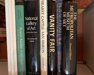 Collection of art books including Hearst Castle and MET - $25