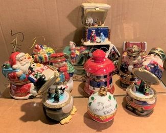 Lot of holiday ornaments - most are musical $15