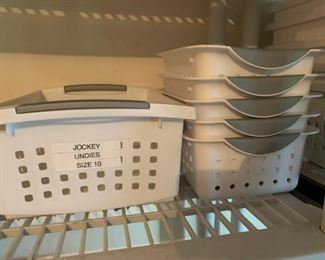 Storage containers - no tops $8