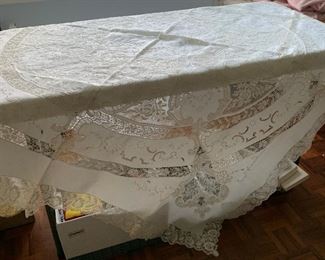 Ornate tablecloth $50