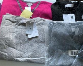 Lot of 6 Cashmere sweaters - most are size 3X and new with tags $50