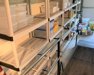 Plastic storage shelves - $10 EACH