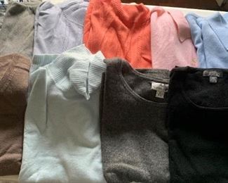 Lot of Cashmere Sweaters - most are size 3X  $50