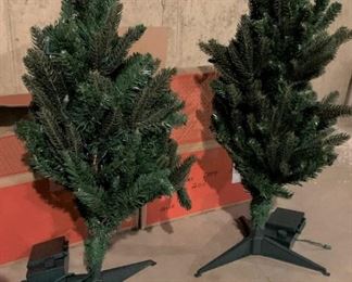 2 small Christmas Trees $10