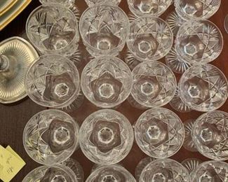 Large set of American Brilliant cut glass $100