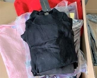 Large box lot of assorted sweaters - some new with tags, most size 3X $50