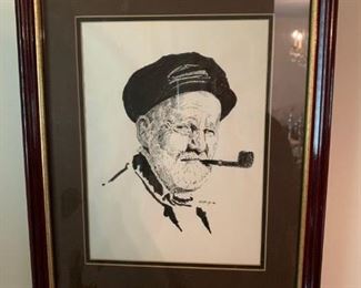 Print of old sailor $15