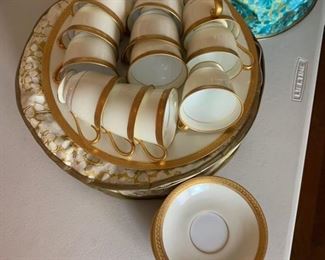 Set of Noritake dinner plates, cups and saucers $75