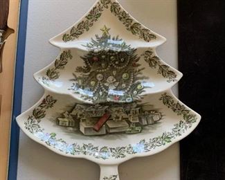 Christmas Tree plate $5