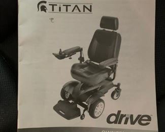 Titan Drive Wheelchair - needs new battery $250