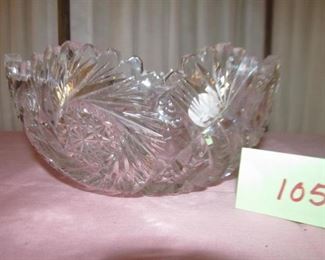 105 Lead Crystal bowl. Was $16; Now $5