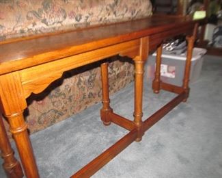 114 Sofa table Herringbone. Was $90; Now $60