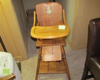 180  Antique high chair. Was $50; Now $15